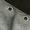 thumbnail image 4 of DONGPAI Shower Curtain Weighted Hem Water Repellent Linen Textured Fabric Bathroom Curtain with Hooks, 4 of 7