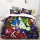 thumbnail image 3 of Funda nórdica 3D exquisita caricatura Sonic juego impresión digital juego de cama decoración del hogar edredón cama jóvenes niños niñas niños regalo, 3 of 5