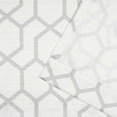 thumbnail image 2 of Nicole Miller Hexa Geometric Print Hidden Tab/Rod Pocket Top Light Filtering Curtain Panel Pair, 54"x84", Dove Grey, 2 of 7