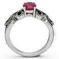 thumbnail image 3 of Luxe Jewelry Designs Women's Stainless Steel Engagement Ring with AAA Grade CZ Ruby - Size 6 (Pack, 3 of 4