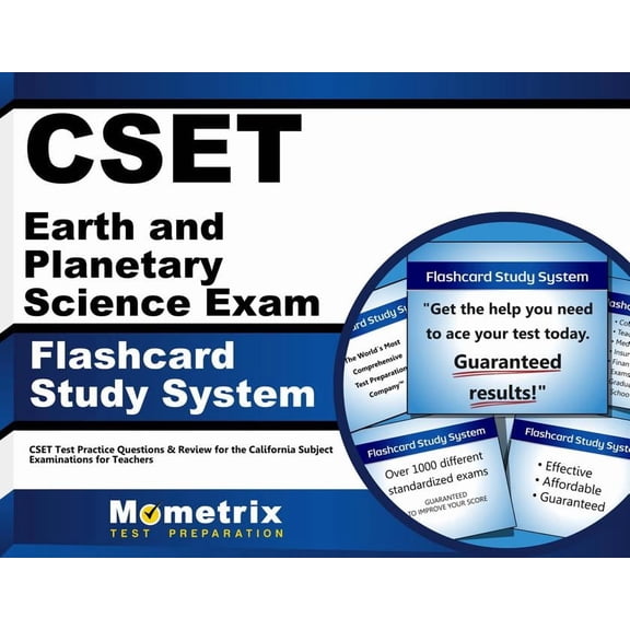 Cset Earth and Planetary Science Exam Flashcard Study System : Cset Test Practice Questions & Review for the California Subject Examinations for Teachers (Cards)