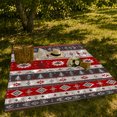 thumbnail image 7 of Nordic Winter Holiday Star Pattern, Festive Holiday Scene, Warm Flannel Blanket for Living Room and Reading Nook with Detailed Artwork, Art Lovers Christmas Gift, Festive Home Decor, 7 of 7