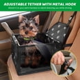 thumbnail image 3 of GENORTH Asientos de coche para perros pequeños y medianos, asiento de coche plegable mejorado para cachorros/mascotas con estructura de PVC, 3 of 5