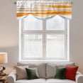 thumbnail image 2 of Orange Gray White Tie Up Valance Curtains for Windows, Kitchen Curtains Window Treatments, Farmhouse Abstract Ombre Texture Short Window Shades Valances for Bedroom Bathroom Cafe 42"x18", 2 of 8