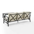 thumbnail image 5 of Afuera Living 2-Piece Metal/Polyester Outdoor Sofa Set in Oatmeal/Bronze, 5 of 17