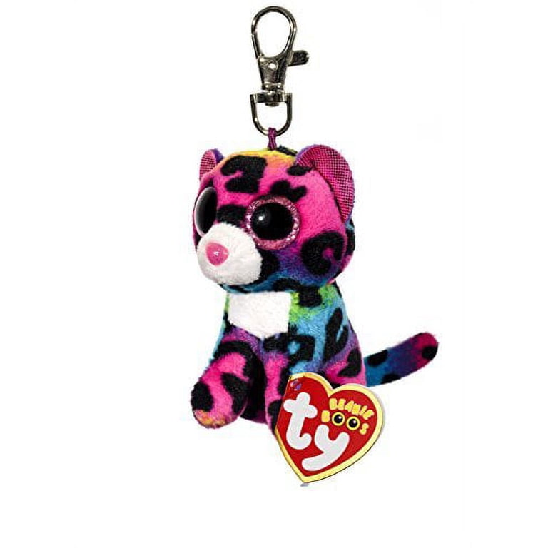 Ty Beanie Boos (Plastic Key Clip) - Dotty the Rainbow Leopard