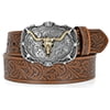 A|Brown(Bronze Bull Buckle)