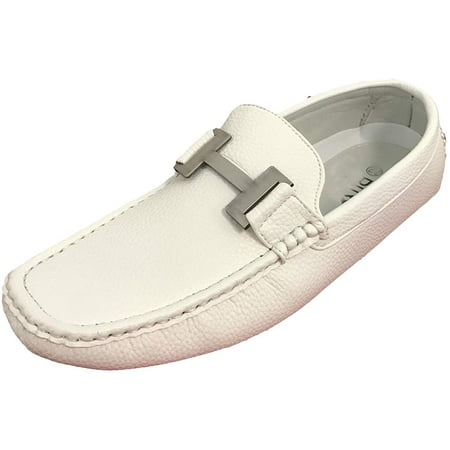 

Men s Driving Moccasins Loafers Moc Toe Metal Buckle Casual Slip On Shoes