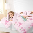 thumbnail image 3 of Erosebridal Cute Capybara Duck Twin Bedding Sets 7-Piece For Teens,Dreamy Bow Flowers Bedding Comforter Set For Kids Boy Girls,Pink Reversible, 3 of 6