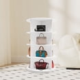thumbnail image 4 of 4-Tier Rotating Shoe Rack, Free Standing Shoe Rack, Shoe Organizer, 4 of 10