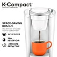 thumbnail image 3 of Keurig K-Compact Single-Serve K-Cup Pod Coffee Maker, White, 3 of 9