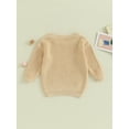 thumbnail image 3 of Baby Girl Sweater Knitted Long Sleeve Toddler Sweatshirt Bee Fall Winter Warm Oversized Infant Clothes, 3 of 8