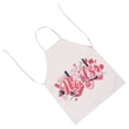 thumbnail image 2 of Pink Nail Letter Printing Apron Restaurant Cooking Baking Dress Cotton and Linen Painting Working Apron for Home Kitchen, 2 of 8