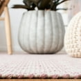 thumbnail image 4 of SAFAVIEH Montauk Lars Geometric Cotton Area Rug, Pink/Ivory, 4' x 6', 4 of 8