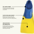 thumbnail image 4 of FINIS LONG FLOATING FIN JR. BLUE/YELLOW KIDS SIZE 1-3, 4 of 7