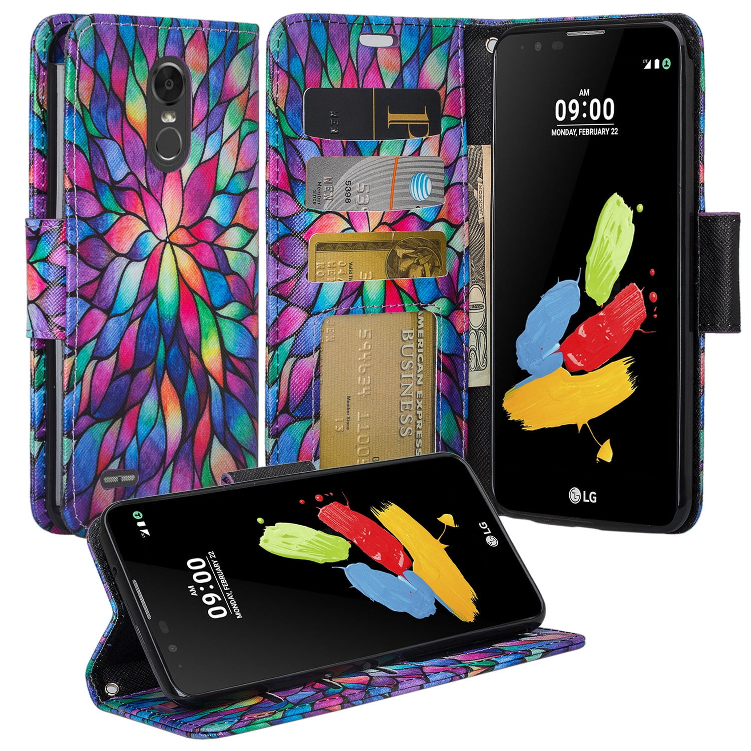 Fondina Cintura Con Clip Per LG Stylo 3 Plus - Pelle Sintetica Nera, Adatta Con Custodia - Foto 2