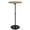 15.75'' Brown Top /Black Base, variant on Bar Table 15.75inch Small Round Top Adjustable Height 22.64-33.46in Multifunctional Side Table for Pub Bar Dining Bistro Cafe