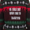 thumbnail image 5 of Ghost Face Adult Ugly Christmas Sweater Ghostface Knit Holiday Pullover, 5 of 6