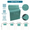 thumbnail image 7 of Table Runners 36 Inches Long Dress Scarves, Vintage Teal Green Farmhouse Kitchen/Dining Table Runner, Short Coffee Tablerunners, Farmhouse Retro Solid Color Linen Texture 13x36 Inch, 7 of 7