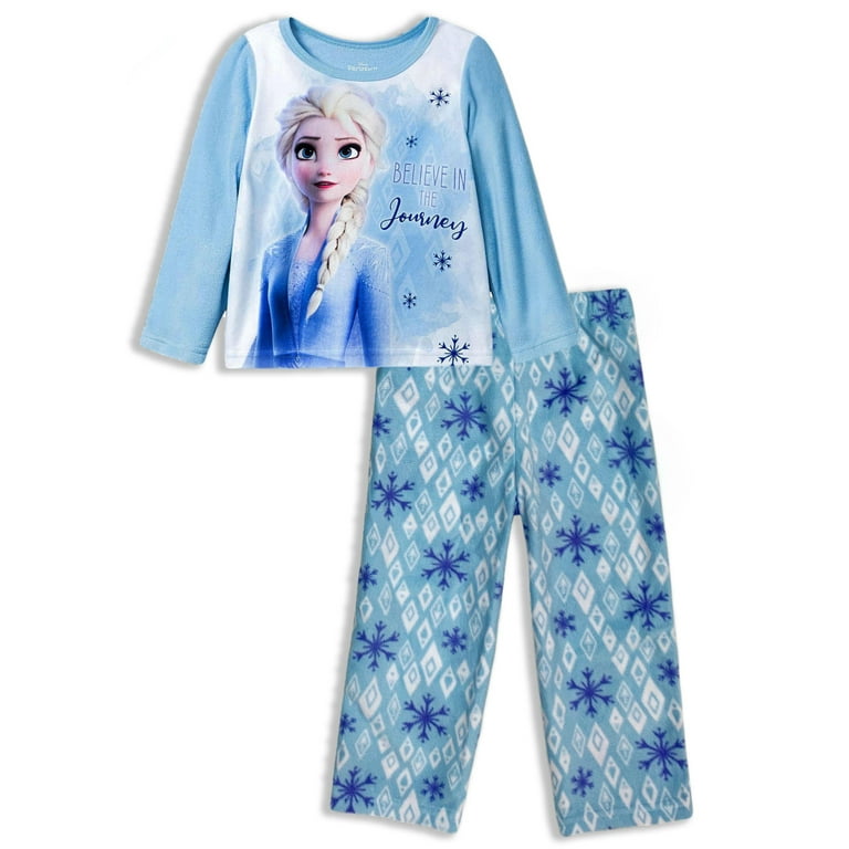 Frozen II Girls Pajama Top and Lounge Pants Sleepwear Set Elsa Size 4T Disney Walmart