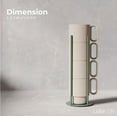 thumbnail image 2 of Stackable Coffee Mug Set with Green Stand Rack - 4x8oz Ceramic Mugs with Sprinkled Optics - Space Saving Storage - Dishwasher Safe, 2 of 6