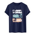 thumbnail image 7 of Akiihool Men Shirts Graphic Men's Cotton Crewneck T-Shirts Short Sleeve Plain Tee Moisture Wicking Casual Tshirts Solid Color Dark Blue,XXL, 7 of 7