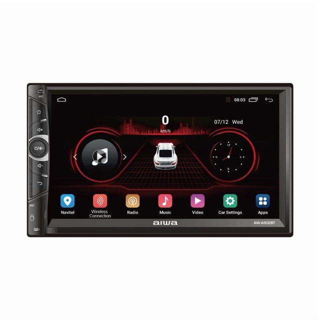 Radio Auto 2 Din Android Touch Hd De 7'' Aiwa Aw-a502bt Color Negro