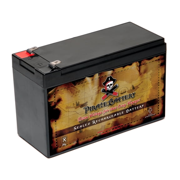 Pirate Battery 12V (12 Volts) 9Ah 108w Sealed Lead Acid (SLA) Battery - T2 Terminals By Pirate Battery