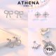 thumbnail image 2 of ATHENA Joyería Moissanite Mujeres Original 925 Perla Pendientes De Plata Diamante Stud M025, 2 of 4
