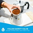 thumbnail image 3 of GROSCHE MILANO INDUCTION Stovetop Espresso Maker, Stainless Steel Moka Pot - 9 Espresso Cups, 3 of 7