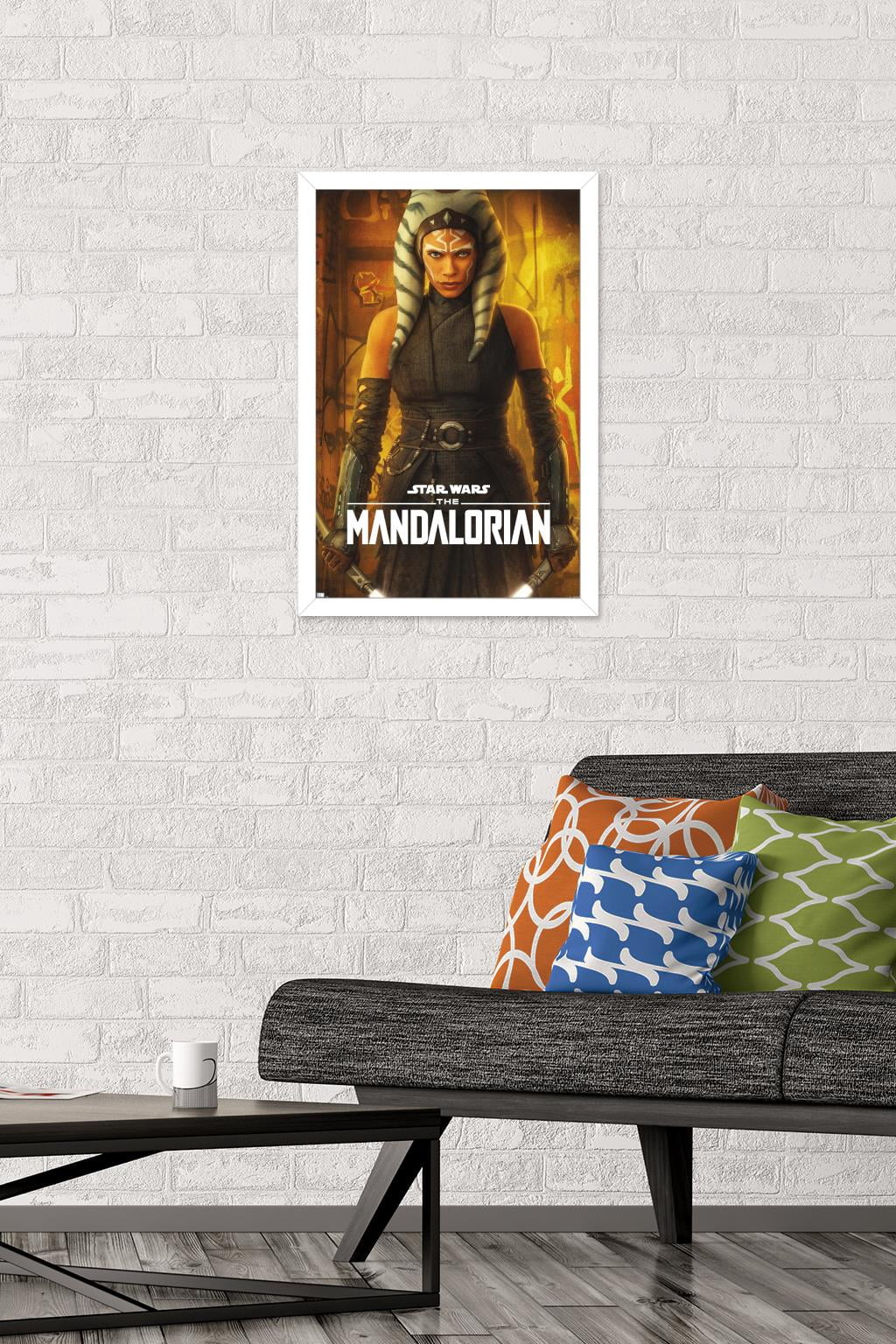 Star Wars: The Mandalorian Season 2 - Ahsoka One Sheet Wall Poster, 14.725" x 22.375", Framed