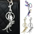 thumbnail image 3 of KUFptva Colorful Alloy Dinosaur Bone Keyring Eye Catching Metal Keychain Accessory Fashionable Bag Charm Ornament for Students, 3 of 7