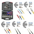 thumbnail image 3 of Quick Change Crimping Tool Kit with Box Multifunction Ratcheting Wire Stripper Cable Terminal Crimper Pliers for Ferrule/ Nylon/ Insulated/ Non-insulated Terminals, Heat Shrink Connectors, I Multicolor 7 PCS, 3 of 7