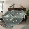 thumbnail image 6 of YUEHAO Christmas Throw Blanket, Throw Blanket, Winter Glow in The Dark Warm Blanket, Christmas Tree Pattern Blanket, Soft Warm Comfortable Blanket, Glowing Blanket On The Baby Soft Blanket (Gray, M), 6 of 7
