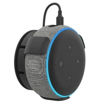 2 Pack,Black,Wall Mount For  Amazon Echo Dot 3rd Generation Bracket Holder,Space-Saving,Perfect Cord Management,No Messy Wires Or Screws,Sturdy Voice Assistant Wall Mount