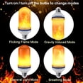 thumbnail image 3 of LED Flicker Flame Light Bulb Upside Down Effect 4 Modes Flame Bulbs For Party, 3 of 5