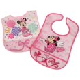thumbnail image 1 of Baby Accessory - Minnie Mouse - 2pk PEVA Bib on Hanger New FD50709000PNK, 1 of 1