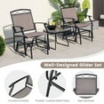 thumbnail image 3 of Kepooman Set of 2 Outdoor Metal Glider Armchairs with Weather-resistant Fabric, 3 of 11
