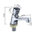 thumbnail image 2 of Robinet à Débit de Temps - Robinet de Lavabo/évier de Salle de Bain Publique Chrome à Fermeture Automatique pour Cuisine_Perfect Gift, 2 of 4