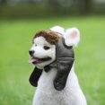thumbnail image 3 of OUNONA Pet Creative Pilot Hat Coffee Color Costume for Dogs and Cats for Photo Sessions, 3 of 8