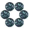 thumbnail image 6 of Wobogo Flowers Rabbit Round Placemats Set of 6 Heat Resistant Washable Kitchen Table Decorations 15.4in, 6 of 7