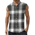 thumbnail image 1 of Aayomet Débardeurs pour Hommes, Débardeur Imprimé Anti-Rides (Blanc, TG), 1 of 4