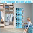thumbnail image 4 of Organizador de zapatos colgante Windyun, 40 bolsillos grandes de malla azul cielo, 4 of 6