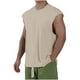 thumbnail image 1 of pstuiky Camisetas interiores de tirantes para hombre, Camiseta deportiva informal sin mangas con cuello redondo de color liso para hombre. Chaleco para hombre xl, 1 of 5