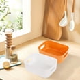thumbnail image 3 of DJN Deal of the Day Home Textile Storage Desktop Storage Box Cosmetics Storage Miscellaneous Items Sorting Box Snacks Household Kitchen Storage Box Storage Basket Plastic Plastic White One Size, 3 of 4