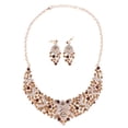 thumbnail image 2 of Kit de joyas Nupciales Rústicas perfecl Collar y pendientes cristal 44cm, 2 of 8