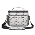 thumbnail image 2 of Cow and Heart White Pattern Insulated Lunch Box for Women Men, Medium Leakproof Cooler Bag with Adjustable Strap, 10"x6.7"x8", 2 of 6