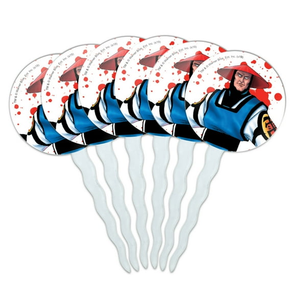 Mortal Kombat Klassic Raiden Character Cupcake Picks Toppers Decoration Set of 6