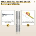 thumbnail image 5 of Uxcell Double End Threaded Stud Screw, Equal Thread Length Rods & Studs - for House Maintenance M5 x 50mm 10, 5 of 6