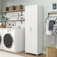thumbnail image 3 of SystemBuild Lonn 24" Utility Storage Cabinet in White, 3 of 9